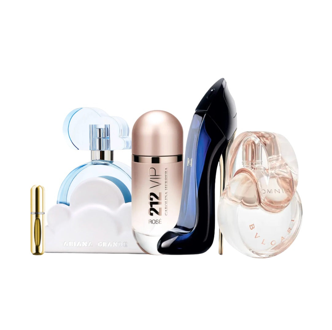 Combo ariana,212,good girl, bvlgari 100 ml