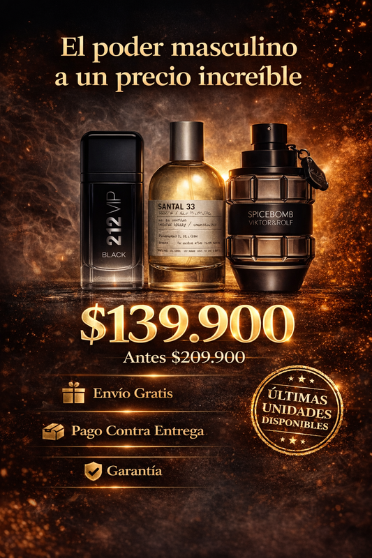212VIP black, Santal 33, Spicebomb