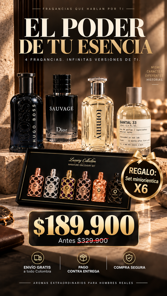 Boss Bottled, Sauvage, Tommy, Santal 33, Set miniorientica