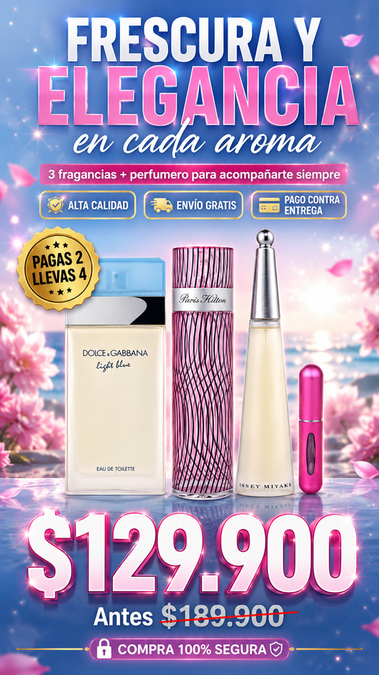 Light Blue, Paris Hilton, Issey Miyake, perfumero