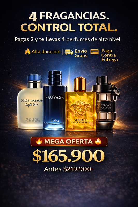 Light Blue, Sauvage, Eros Energy, Spicebomb