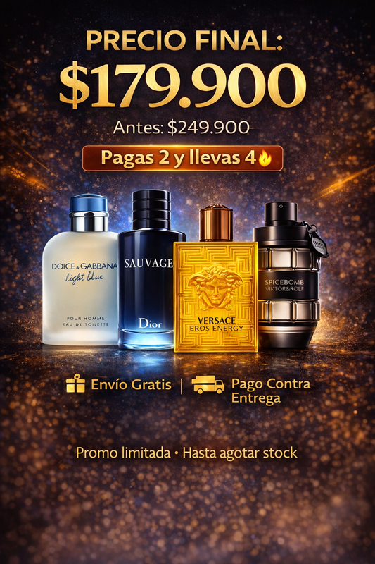 Light Blue, Sauvage, Eros Energy, Spicebomb (T)