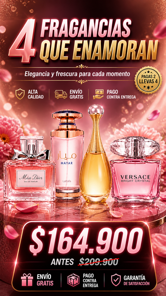 Miss Dior, Mayar, J'adore, Versace Bright