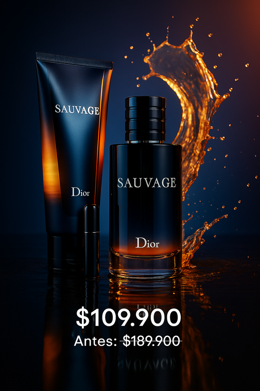 Sauvage men 100 ml + Crema y perfumero